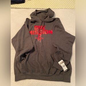 NBA men’s Houston Rockets basketball sweatshirt -Gray- XL Brand New